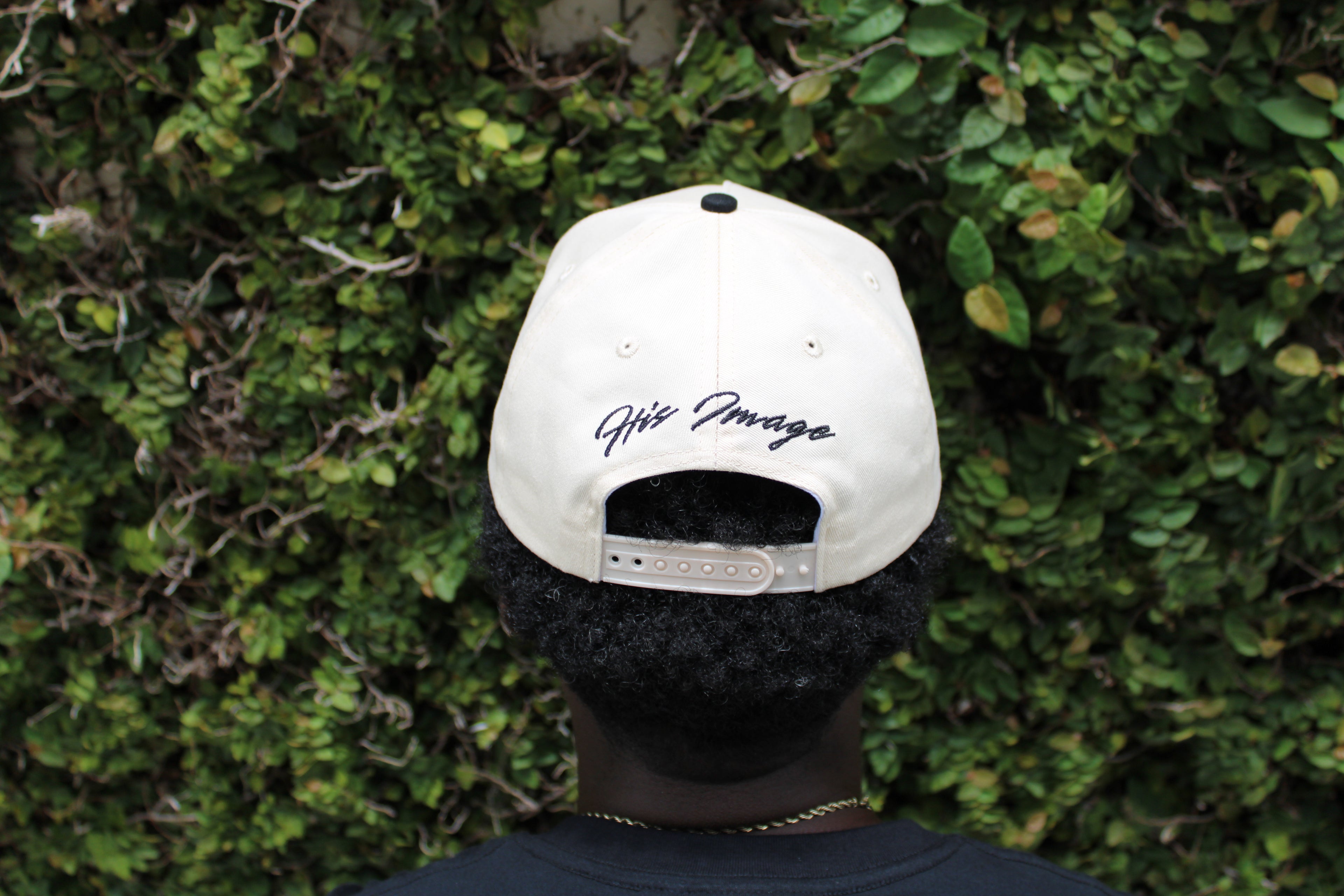 Cream HisImage Logo Hat