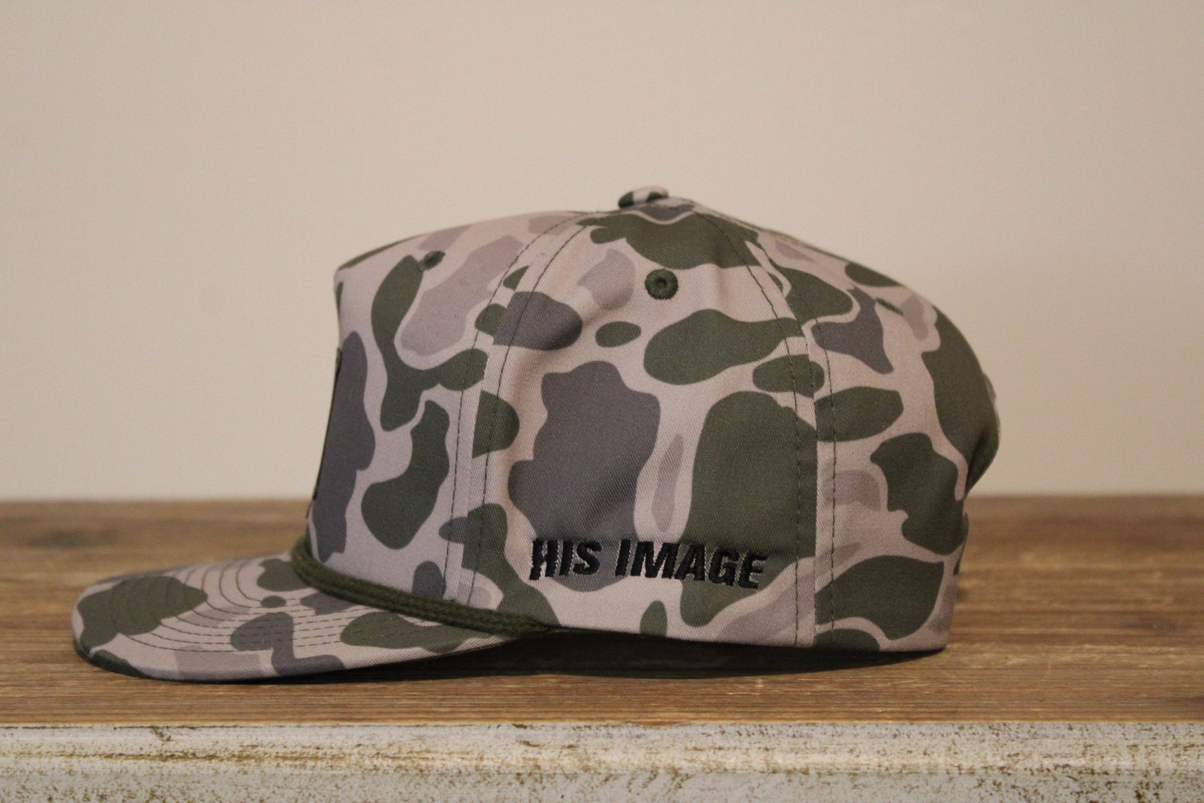 Grey & Green Camo Hat